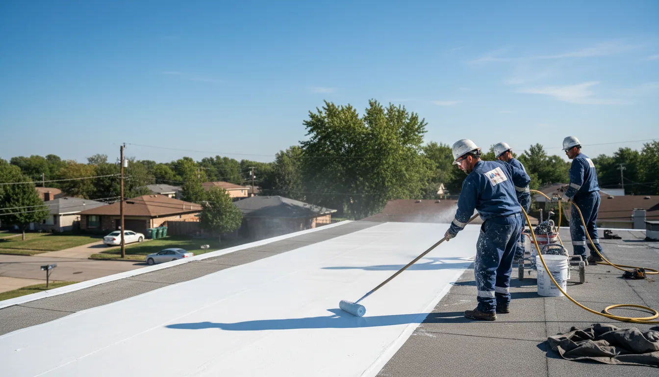 Commercial roof coating in Jacksonville, TX near me